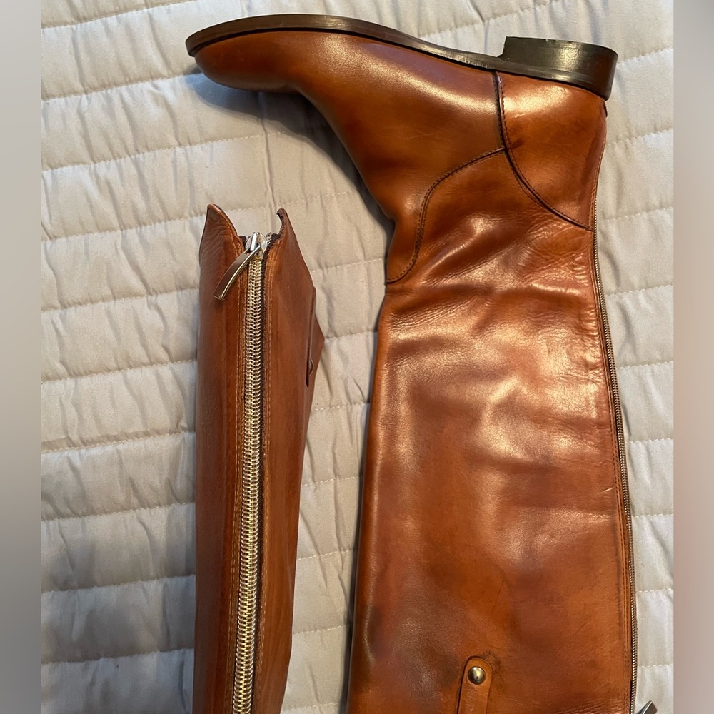 Charles David | Brown Genuine Leather Riding Boots - Picture 5 of 5